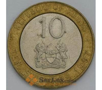 Монета Кения 10 шиллингов 1997 КМ27 XF арт. 38736