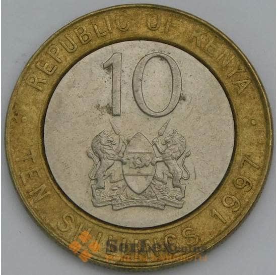 Кения 10 шиллингов 1997 КМ27 XF арт. 38736