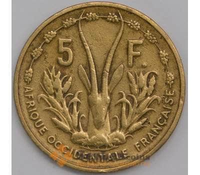 Французская Западная Африка монета 5 франков 1956 КМ5 VF арт. 43332