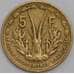 Французская Западная Африка монета 5 франков 1956 КМ5 VF арт. 43332