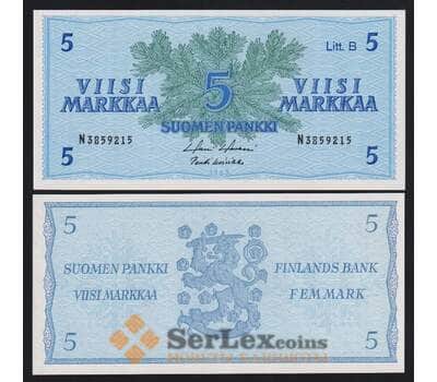 Финляндия 5 марок 1963 Р106Аа(44) UNC литера В арт. 53961