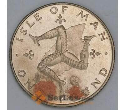 Мэн 1 фунт 1979 КМ44 BU арт. 56129