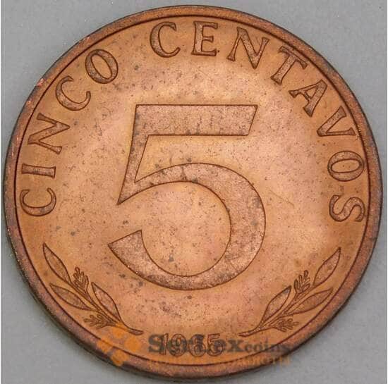 Боливия 5 сентаво 1965 КМ187 UNC арт. 55033