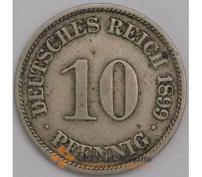 Германия монета 10 пфеннигов 1899 А КМ12 VF арт. 43464
