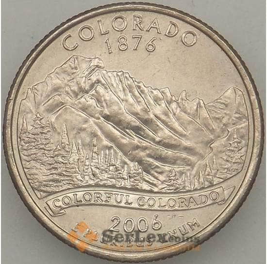 США 25 центов 2006 P КМ384 XF Колорадо арт. 18904