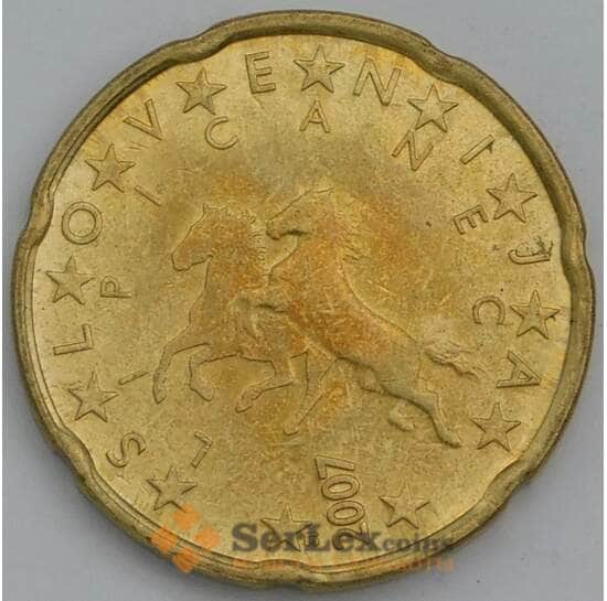 Словения 20 центов 2007 КМ72 aUNC арт. 38611 Словения 20 центов 2007 КМ72 aUNC арт. 38611