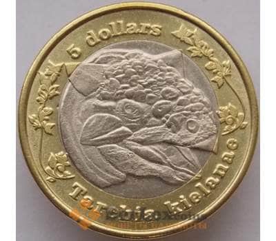 Монета Родезия 5 долларов 2018 UNC Динозавр Тархия арт. 13711