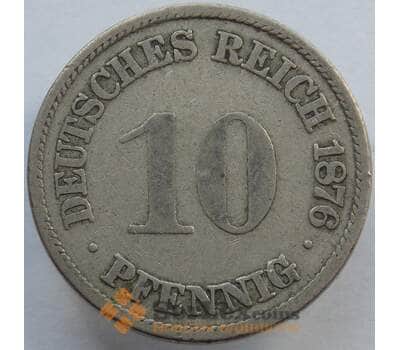 Монета Германия 10 пфеннигов 1876 КМ4 VF (J05.19) арт. 15041