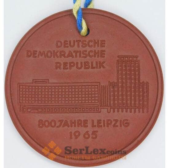 Германия Памятная медаль (Мейсен) 1965 год - 800 лет Лейпцигу (Керамика) арт. 55794