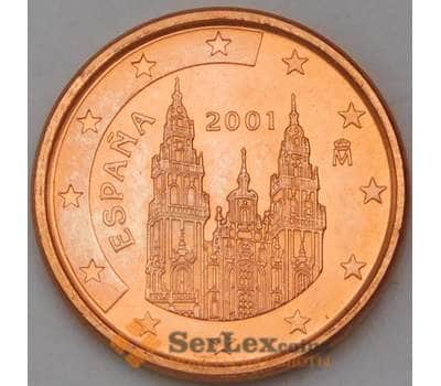 Монета Испания 1 евроцент 2001 BU арт. 28524
