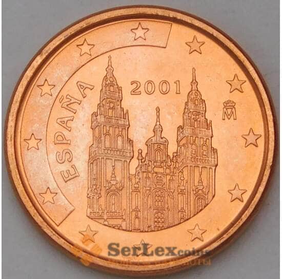 Испания 1 евроцент 2001 BU арт. 28524