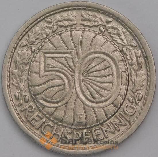 Германия 50 пфеннигов 1929 Е КМ49 XF арт. 38946