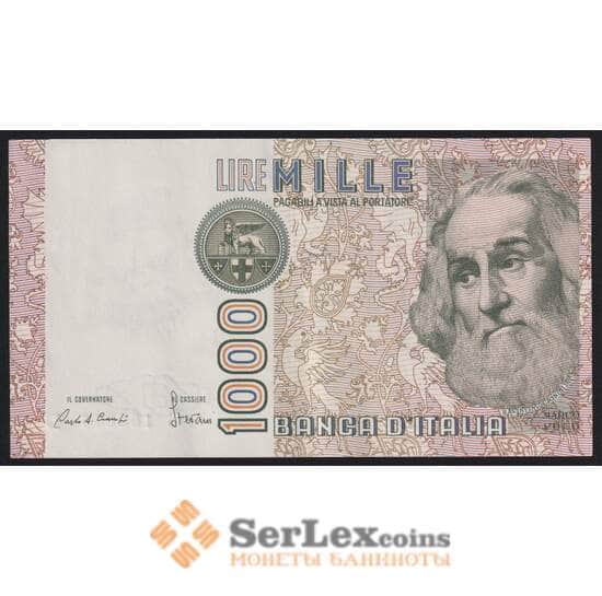 Италия банкнота 1000 лир 1982 Р109 AU арт. 41836