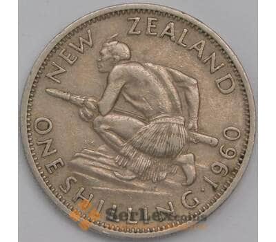 Новая Зеландия монета 1 шиллинг 1960 КМ27.2 VF арт. 42970