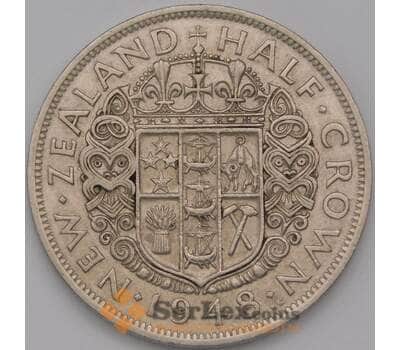 Монета Новая Зеландия 1/2 кроны 1948  КМ19 XF арт. 38401