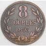 Гернси монета 8 дублей 1893 КМ7 VF арт. 45770