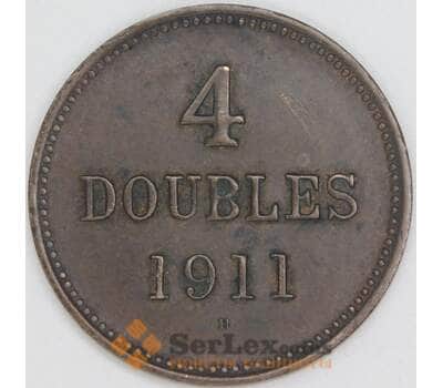 Гернси 4 дубля 1911 КМ5 XF арт. 54872