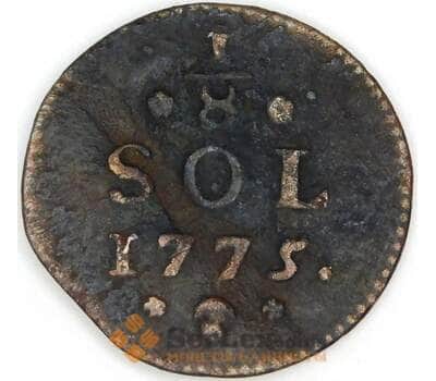 Люксембург 1/8 соль 1775 КМ5 VG арт. 53390