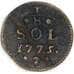 Люксембург 1/8 соль 1775 КМ5 VG арт. 53390