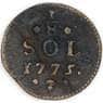 Люксембург 1/8 соль 1775 КМ5 VG арт. 53390
