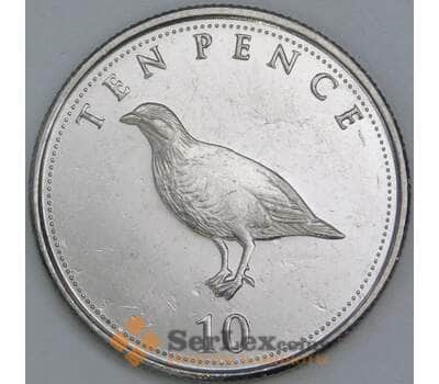 Монета Гибралтар 10 пенсов 2014 UC2 XF арт. 40690