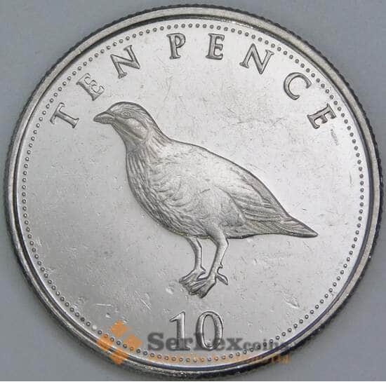 Гибралтар 10 пенсов 2014 UC2 XF арт. 40690