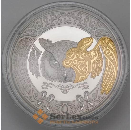 Казахстан 200 тенге 2019 Филин (Сова) UKI Proof like без коробки арт. 30395