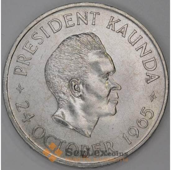 Замбия 5 шиллингов 1965 КМ4 UNC Годовщина Независимости арт. 55103 Замбия 5 шиллингов 1965 КМ4 UNC Годовщина Независимости арт. 55103