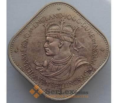 Монета Гернси 10 шиллингов 1966 КМ19 AU (J05.19) арт. 14982