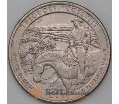 Монета США 25 центов 2016 34 парк Национальный парк Теодор Рузвельт D арт. 28354