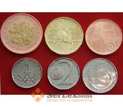 Монета Чехия Набор монет 1 ,2, 5 ,10 ,20, 50 крон (6 шт) 2018 UNC арт. 13631