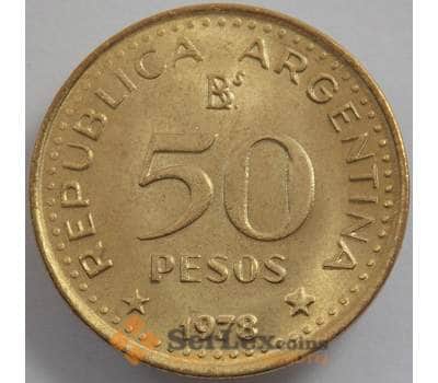 Монета Аргентина 50 песо 1978 КМ81 UNC (J05.19) арт. 15768