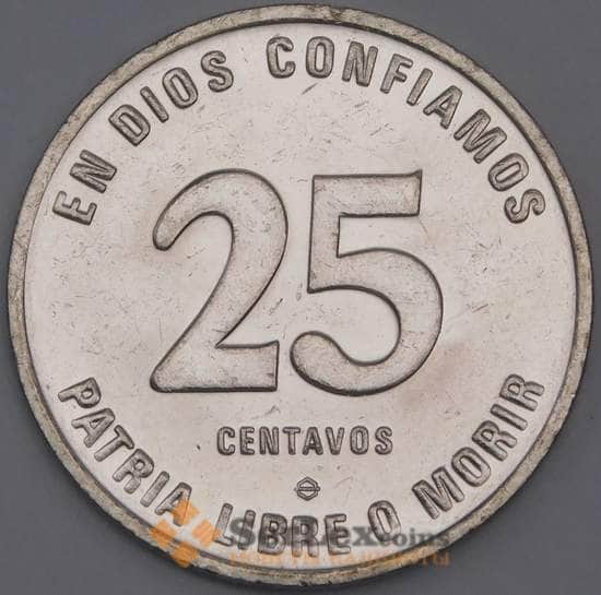 Никарагуа монета 25 сентаво 1981 КМ51 аUNC арт. 44797