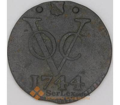 Нидерландская Ост Индия 1 дьюит 1744 КМ111.1 VF арт. 52834