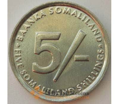 Монета Сомалиленд 5 шиллингов 2002 КМ4 UNC Ричард Френсис Бартон (J05.19) арт. 16678