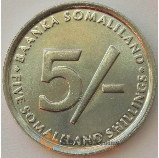 Сомалиленд 5 шиллингов 2002 КМ4 UNC Ричард Френсис Бартон (J05.19) арт. 16678