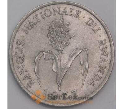 Руанда монета 1 франк 1977 КМ12 АU арт. 41261