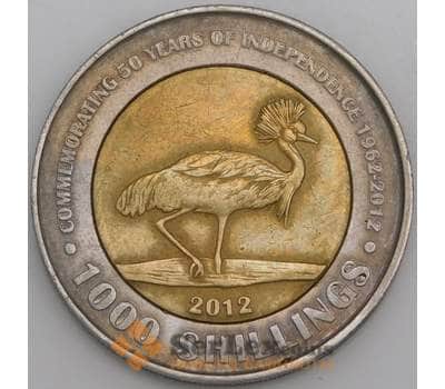Уганда монета 1000 шиллингов 2012 КМ278 VF арт. 47231
