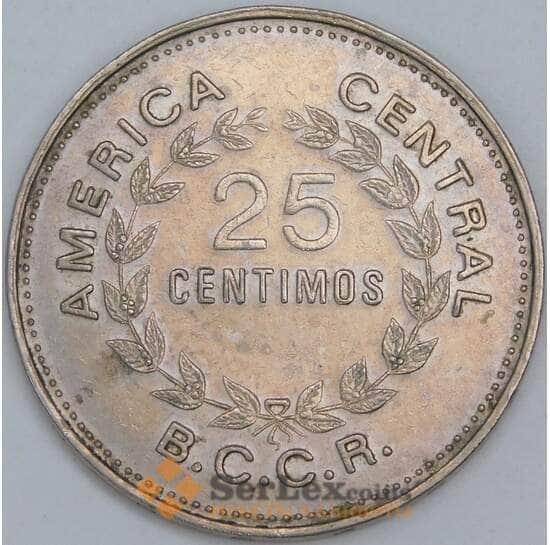 Коста-Рика 25 сентимо 1976 КМ188.1 XF арт. 57225