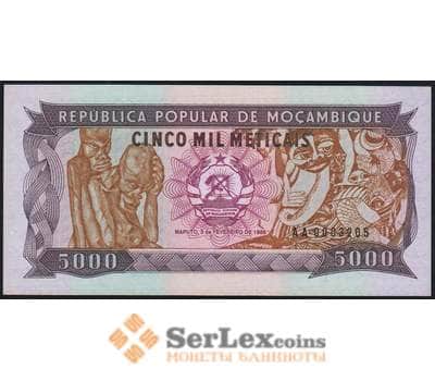 Мозамбик банкнота 5000 метикал 1988 Р133 UNC арт. 47251