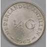 Нидерландские Антиллы 1/4 гульдена 1963 КМ4 UNC арт. 39821