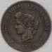 Монета Франция 5 сантим 1872 К КМ821 VF арт. 22734