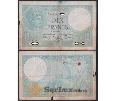 Франция банкнота 10 франков 1941 Р84 VG арт. 47753