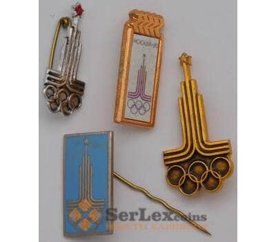 Набор значков 4 шт. Олимпиада 80 Эмблема арт. 37738