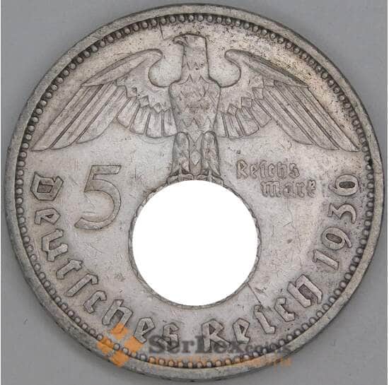 Германия 5 марок (рейхсмарок) 1936 А КМ94 VF арт. 29073