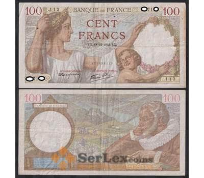 Франция банкнота 100 франков 1941 Р94 VF арт. 47745