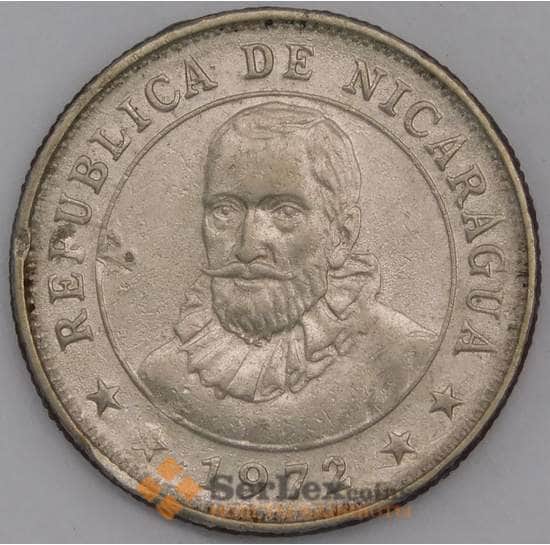 Никарагуа монета 10 сентаво 1972 КМ17.3 ХF арт. 44804