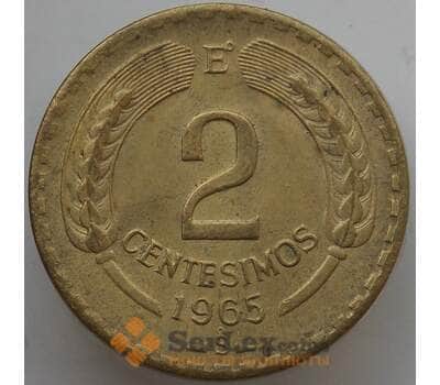 Монета Чили 2 сентесимо 1965 КМ193 aUNC арт. 14164