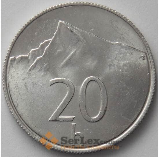 Словакия 20 геллеров 1993 КМ18 UNC (J05.19) арт. 17124