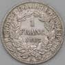 Франция 1 франк 1887 КМ822 VF арт. 22684